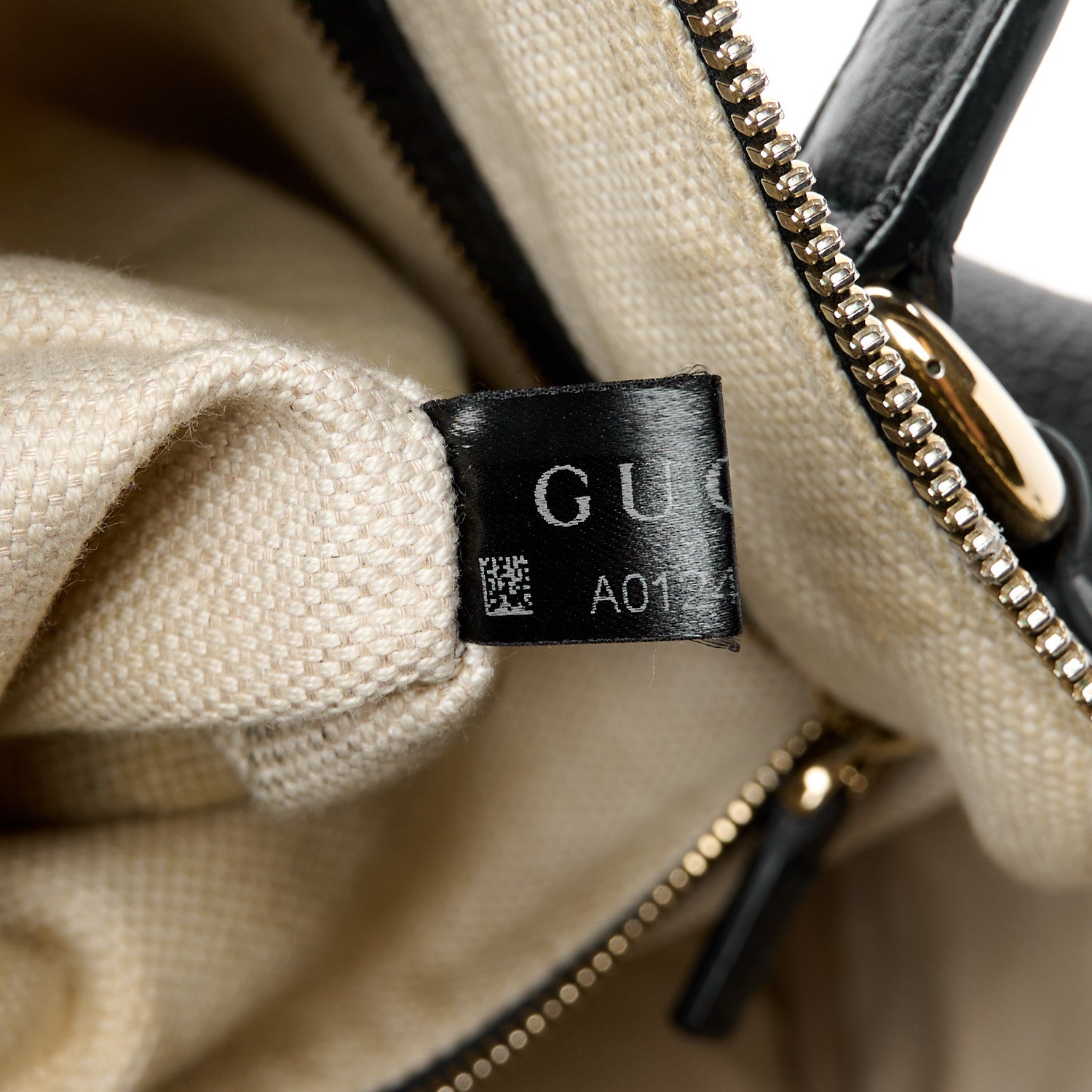 Gucci Pebbled Calfskin Medium Soho Boston Black 9 of 13