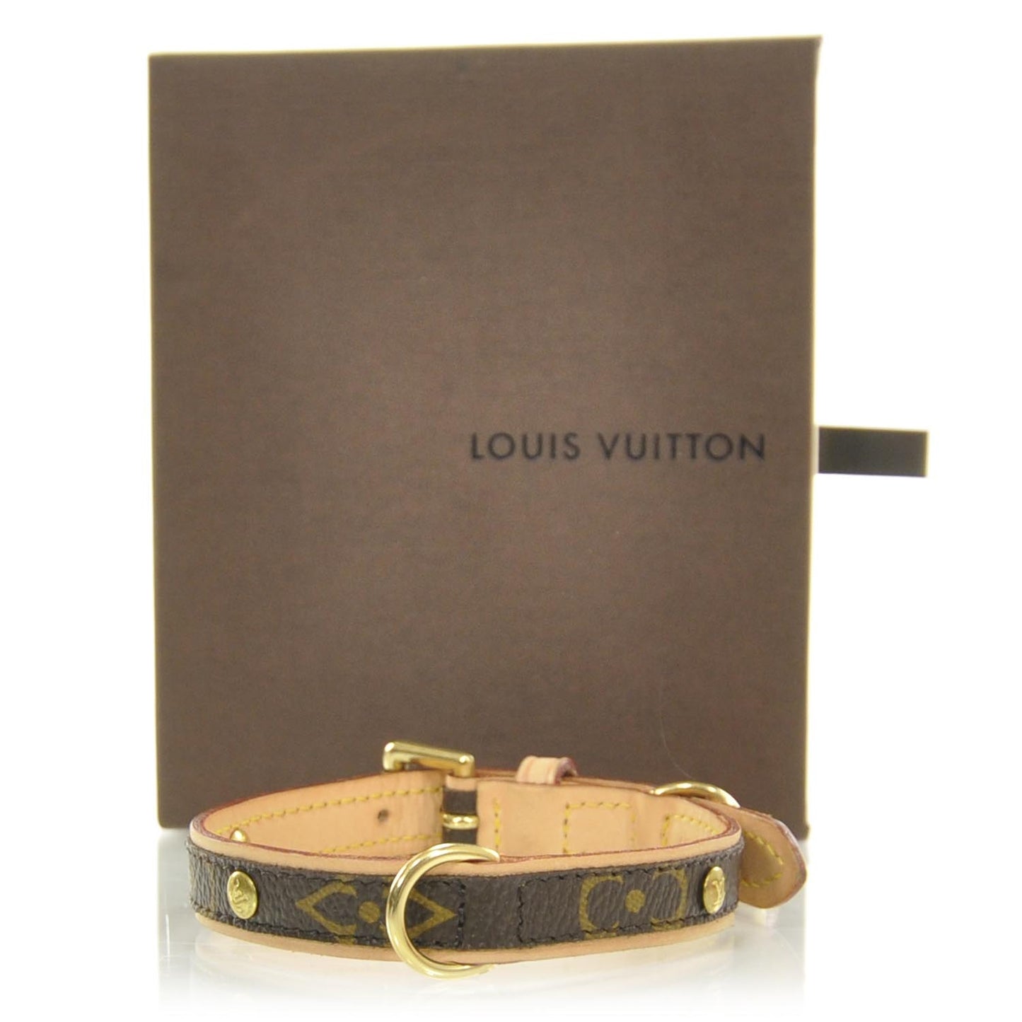 Monogram Baxter Dog Collar PM