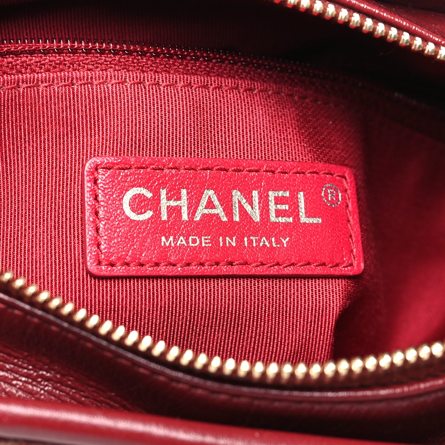 Chanel Tweed Calfskin Small Gabrielle Hobo Burgundy 6 of 10