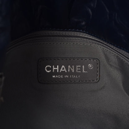 Chanel Calfskin Ultra Stitch Oversize Flap Navy 6 of 7
