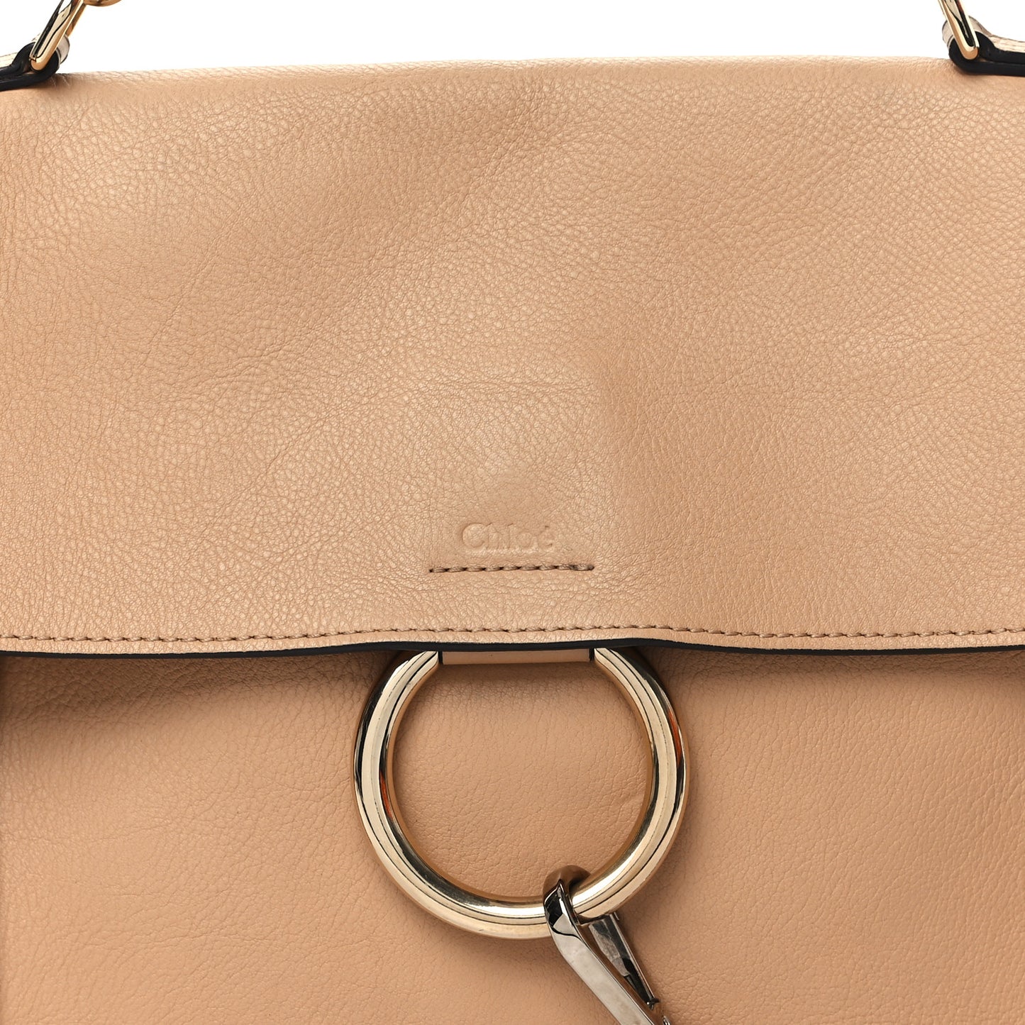 Calfskin Small Faye Day Shoulder Bag Blush Nude