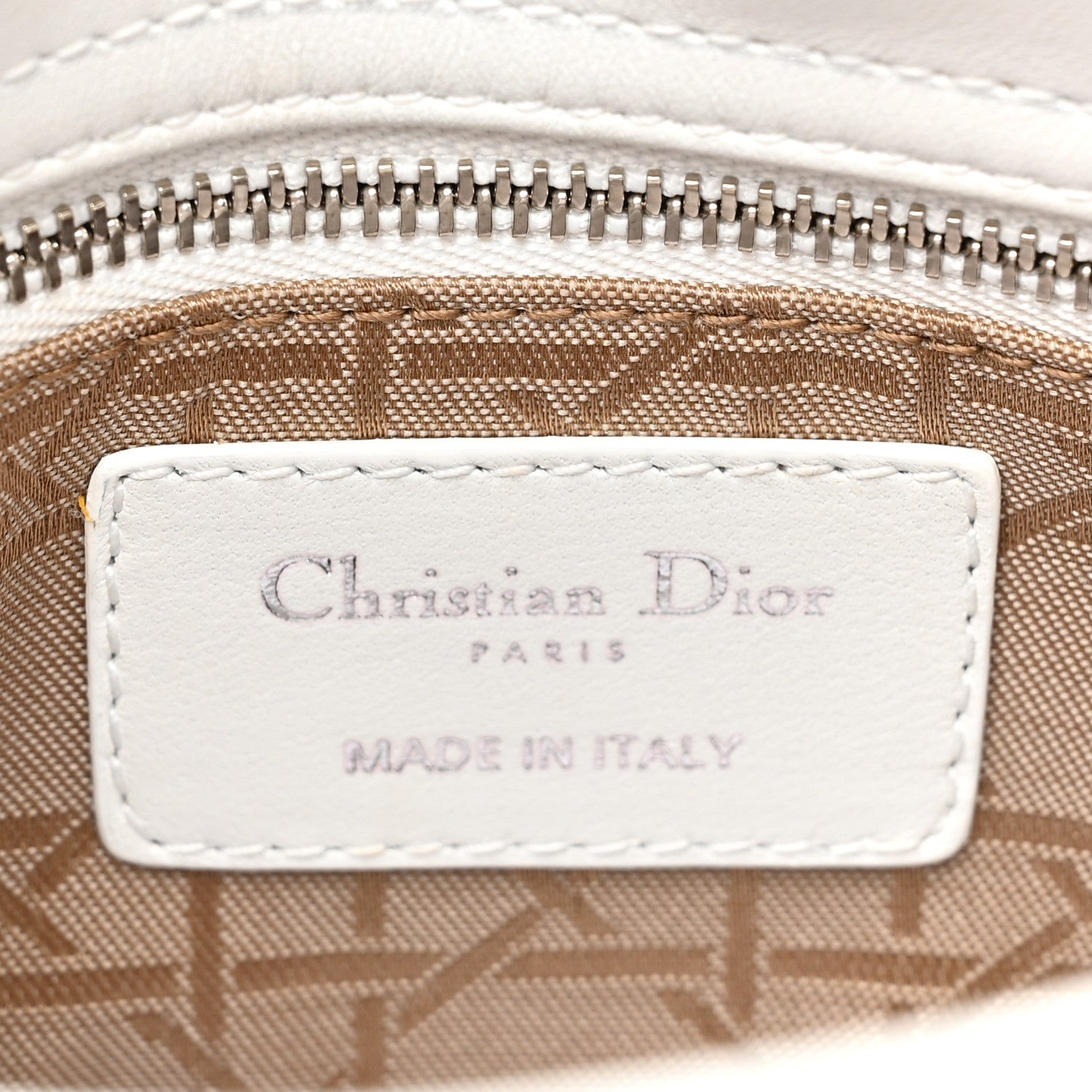 Christian Dior Lambskin Cannage Mini Lady Dior White 6 of 12