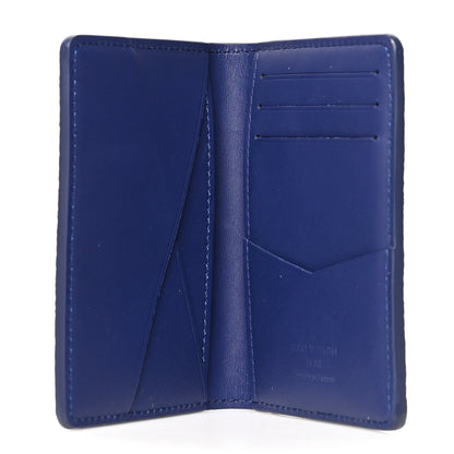 Louis Vuitton Cowhide Monogram Bandana Pocket Organizer Blue 5 of 7
