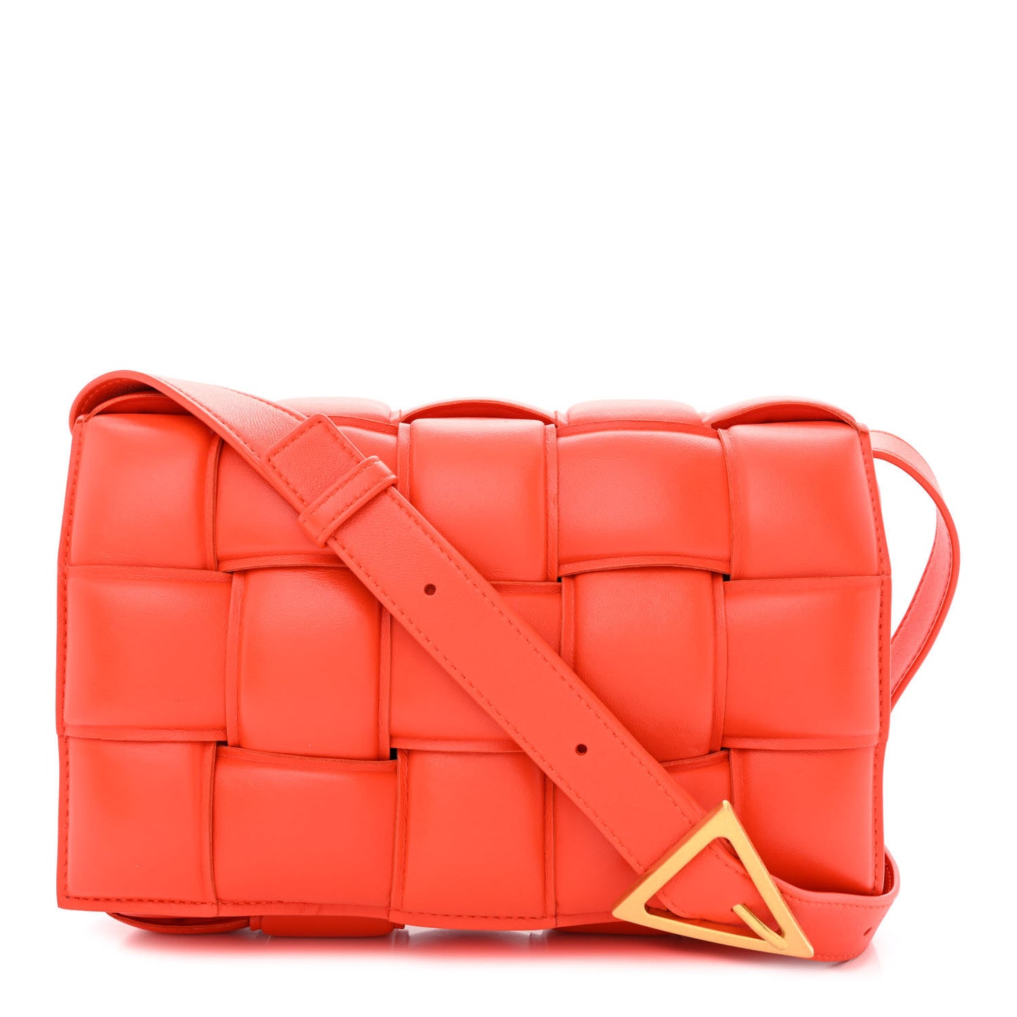 Nappa Maxi Intreccio Padded Cassette Crossbody Bag Sunburst