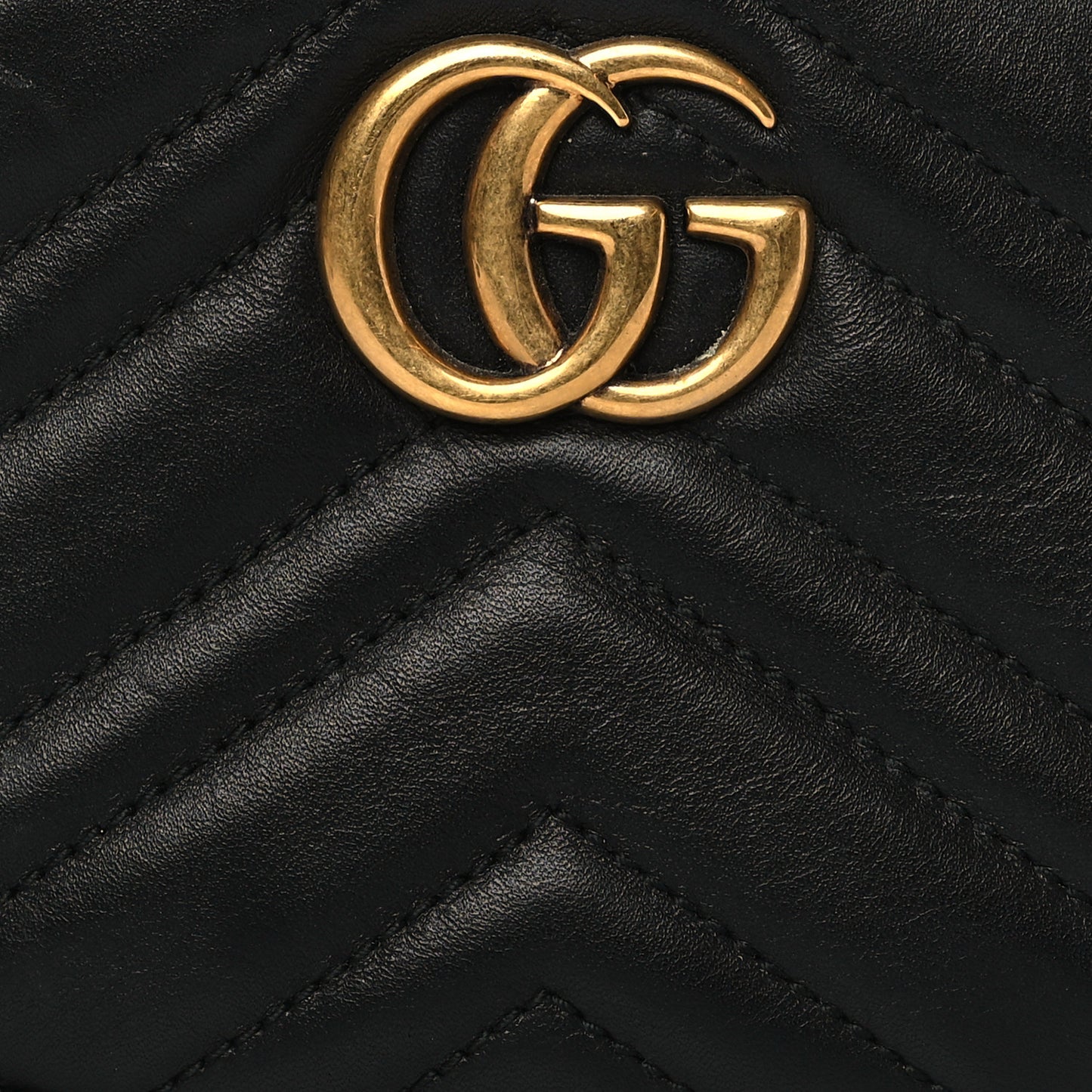 Calfskin Matelasse GG Marmont Belt 75 30 Bag Black
