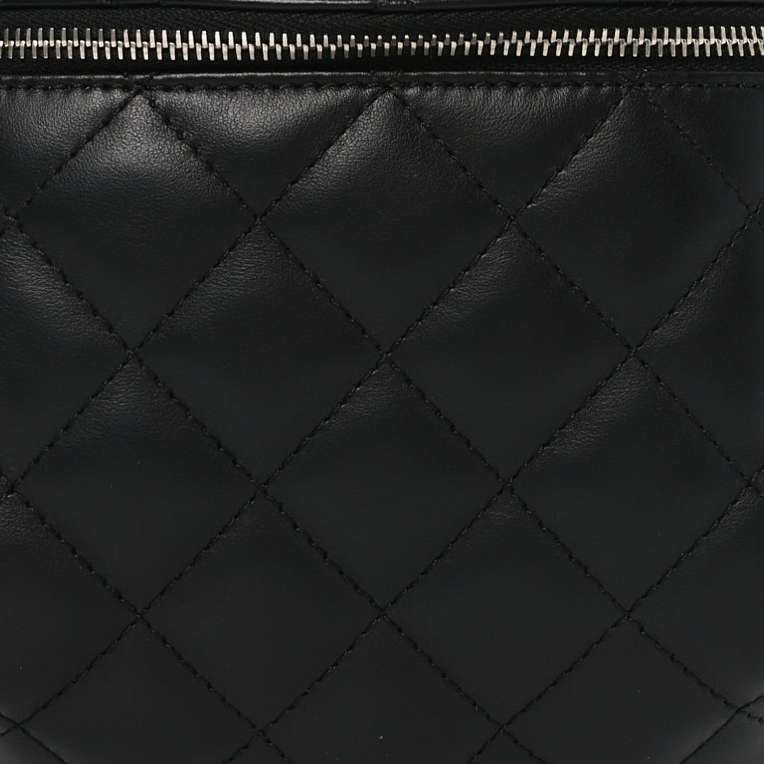 Chanel Calfskin Quilted Waist Belt Bag Black 7 of 9