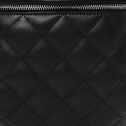 Chanel Calfskin Quilted Waist Belt Bag Black 7 of 9