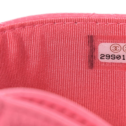 Chanel Caviar Quilted Incognito Card Holder Pink 7 of 8