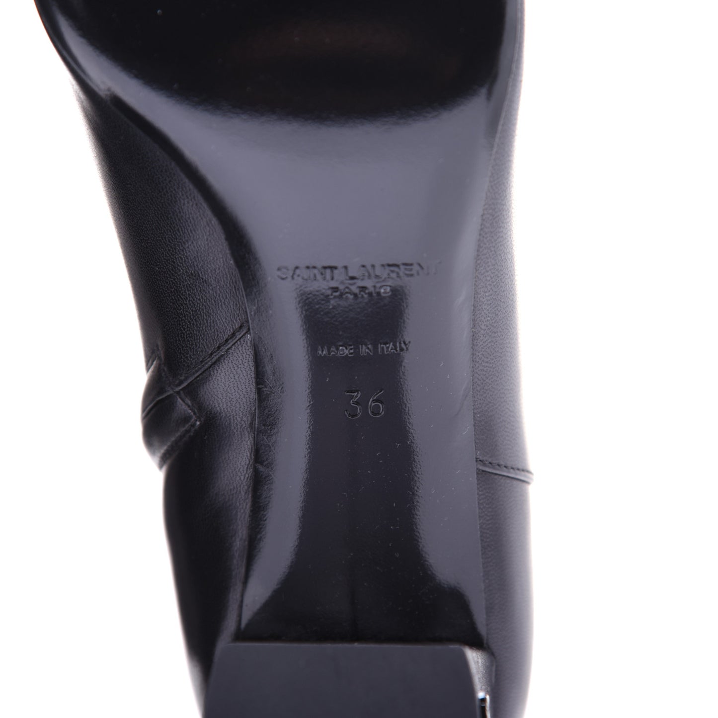 Nappa Loulou Ankle Zip Boot 36 Black