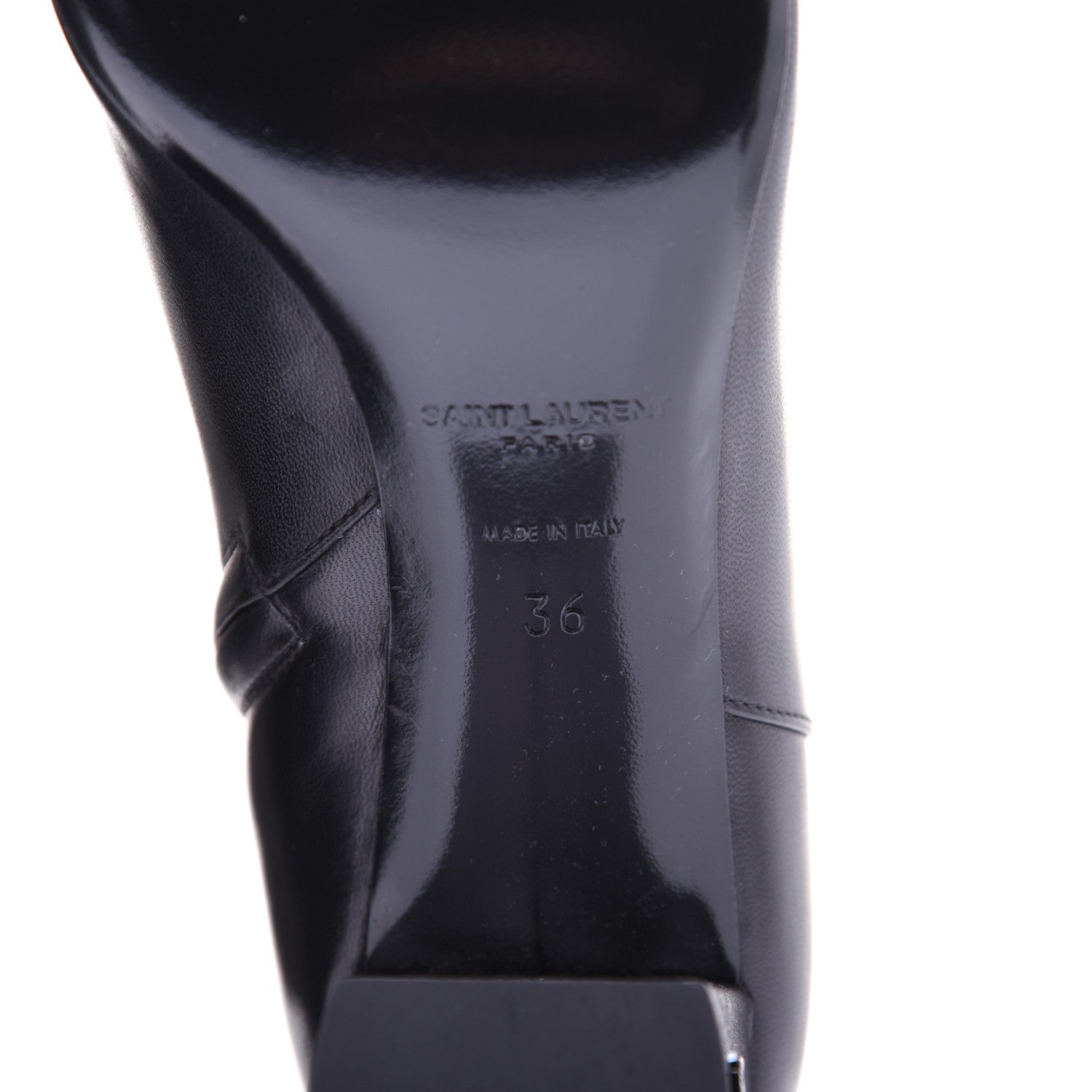 Saint Laurent Nappa Loulou Ankle Zip Boot 36 Black 13 of 13