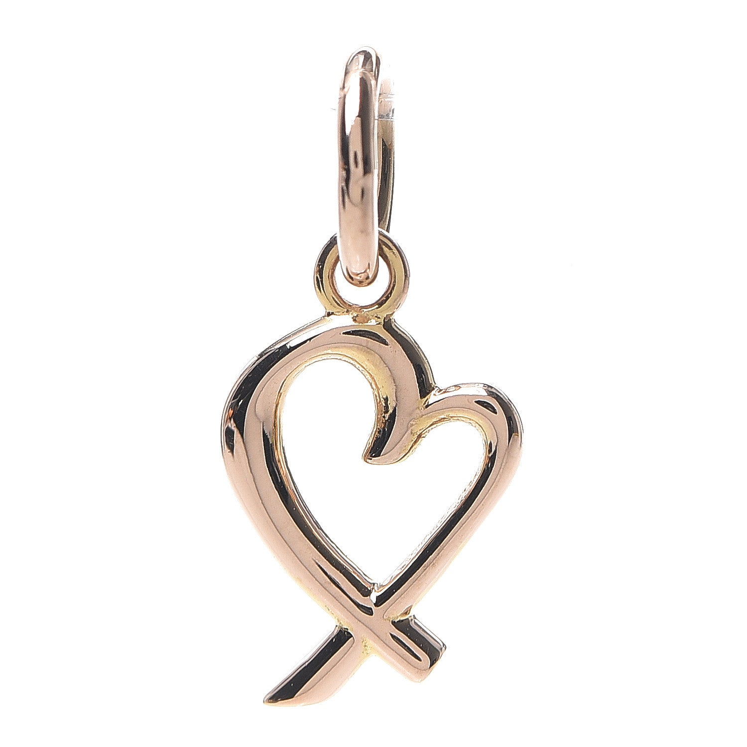 Tiffany 18K Rose Gold Paloma Picasso Loving Hearts Charm 1 of 3