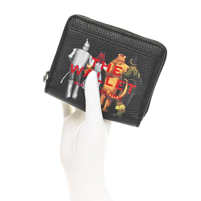 Marc Jacobs X The Wizard Of Oz Friends of Dorothy Grained Calfskin Mini Compact Wallet Black Multicolor 2 of 8