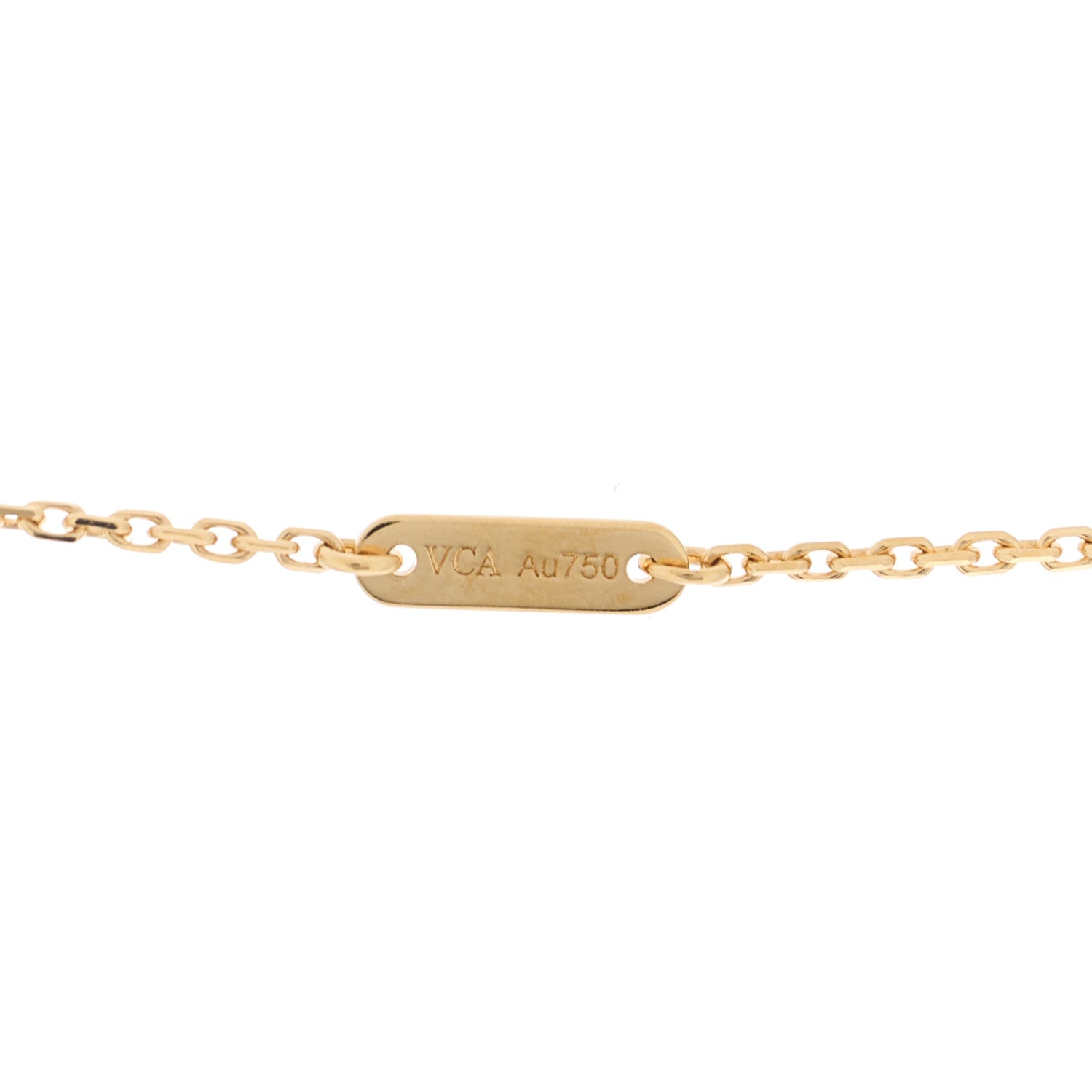 Van Cleef & Arpels 18K Yellow Gold Mother of Pearl Sweet Alhambra Butterfly Pendant Necklace 6 of 7