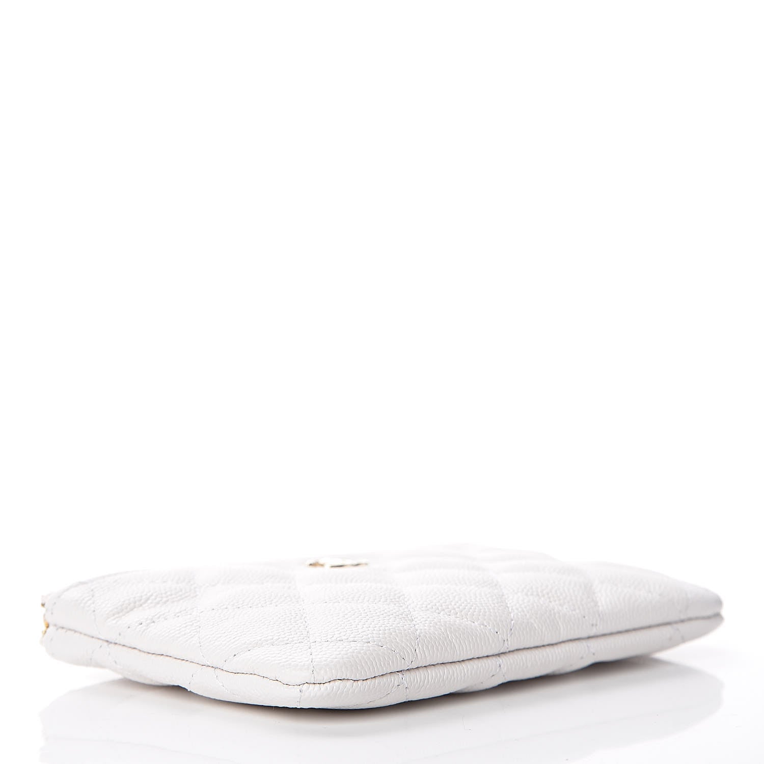 Chanel Caviar Quilted Small Cosmetic Case White 4 of 8