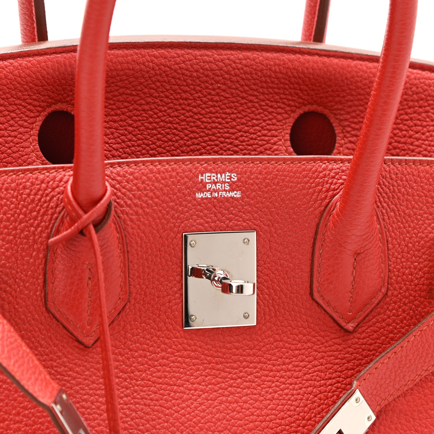 Hermes Togo Birkin 30 Rouge Casaque 7 of 11