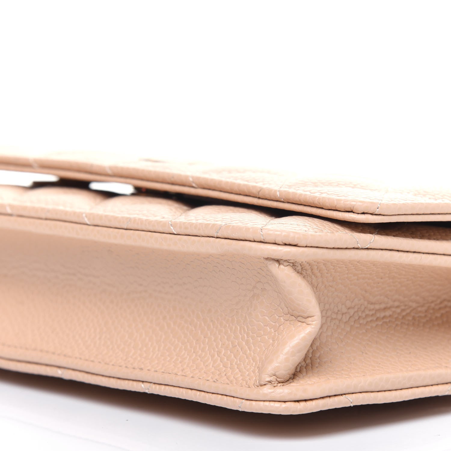 Chanel Caviar Quilted Wallet On Chain WOC Beige 13 of 15