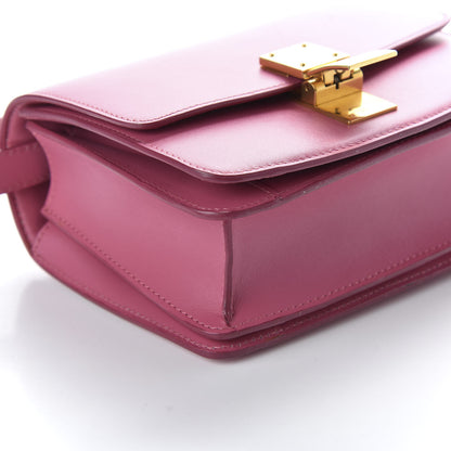 Celine Smooth Calfskin Small Classic Box Flap Bag Pink 8 of 9