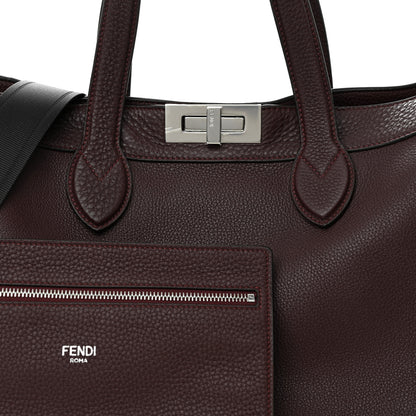 Fendi Cuoio Romano Peekaboo I SEE U Forty8 Satchel Granata 8 of 11