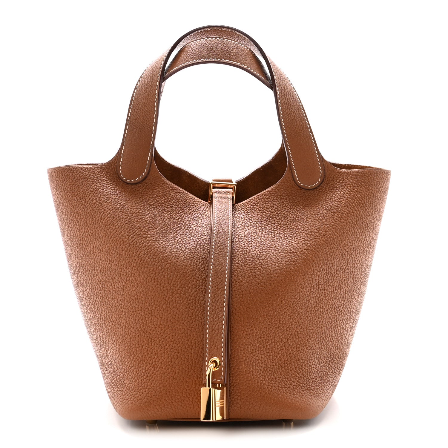 Hermes Taurillon Clemence Picotin Lock 18 PM Gold 1 of 9