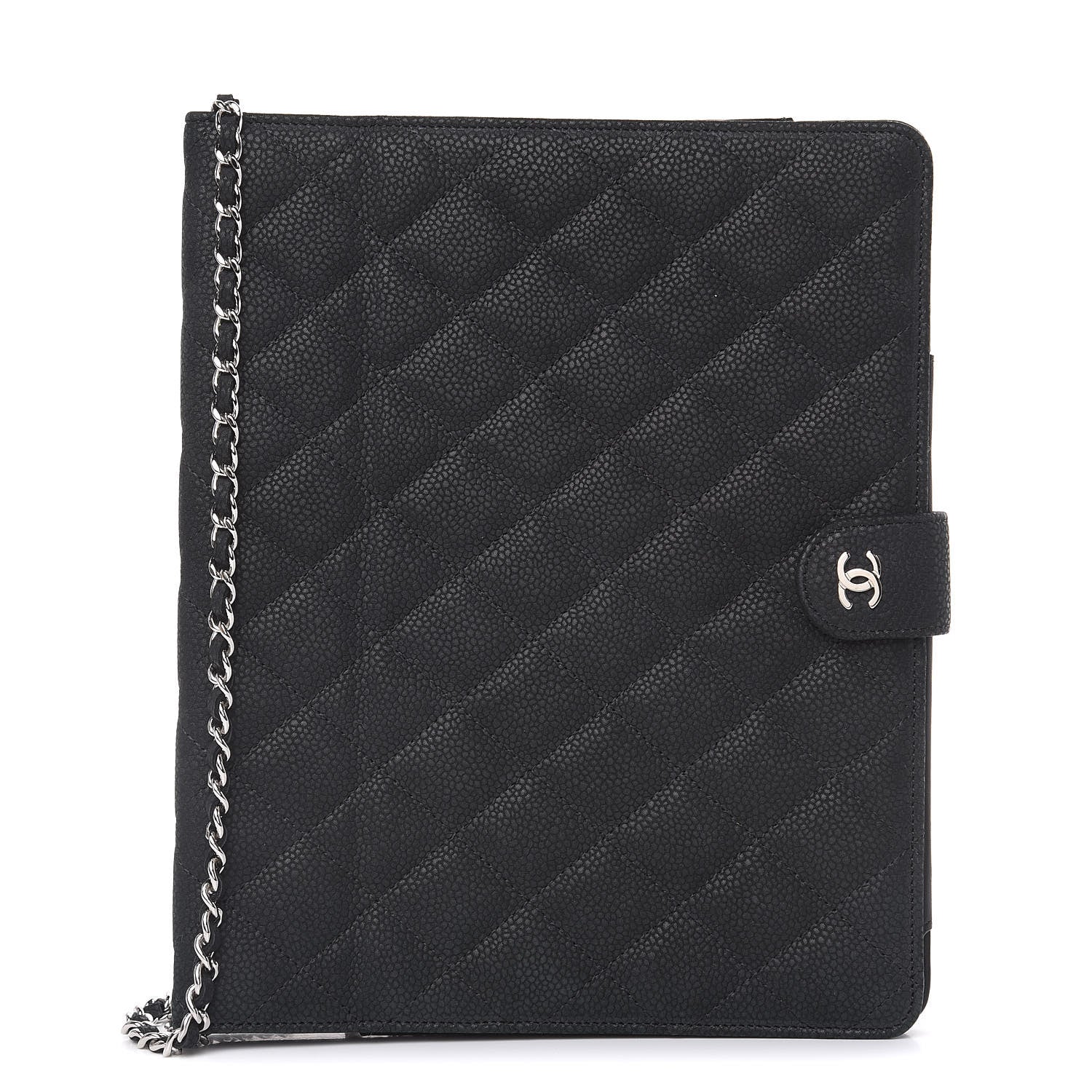 Chanel Iridescent Caviar Quilted Crossbody iPad Holder Black 1 of 11