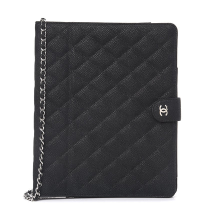 Chanel Iridescent Caviar Quilted Crossbody iPad Holder Black 1 of 16