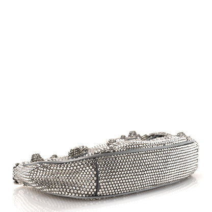 Balenciaga Strass Suede Metallic Nappa Le Cagole Mini Purse With Chain Grey 4 of 12