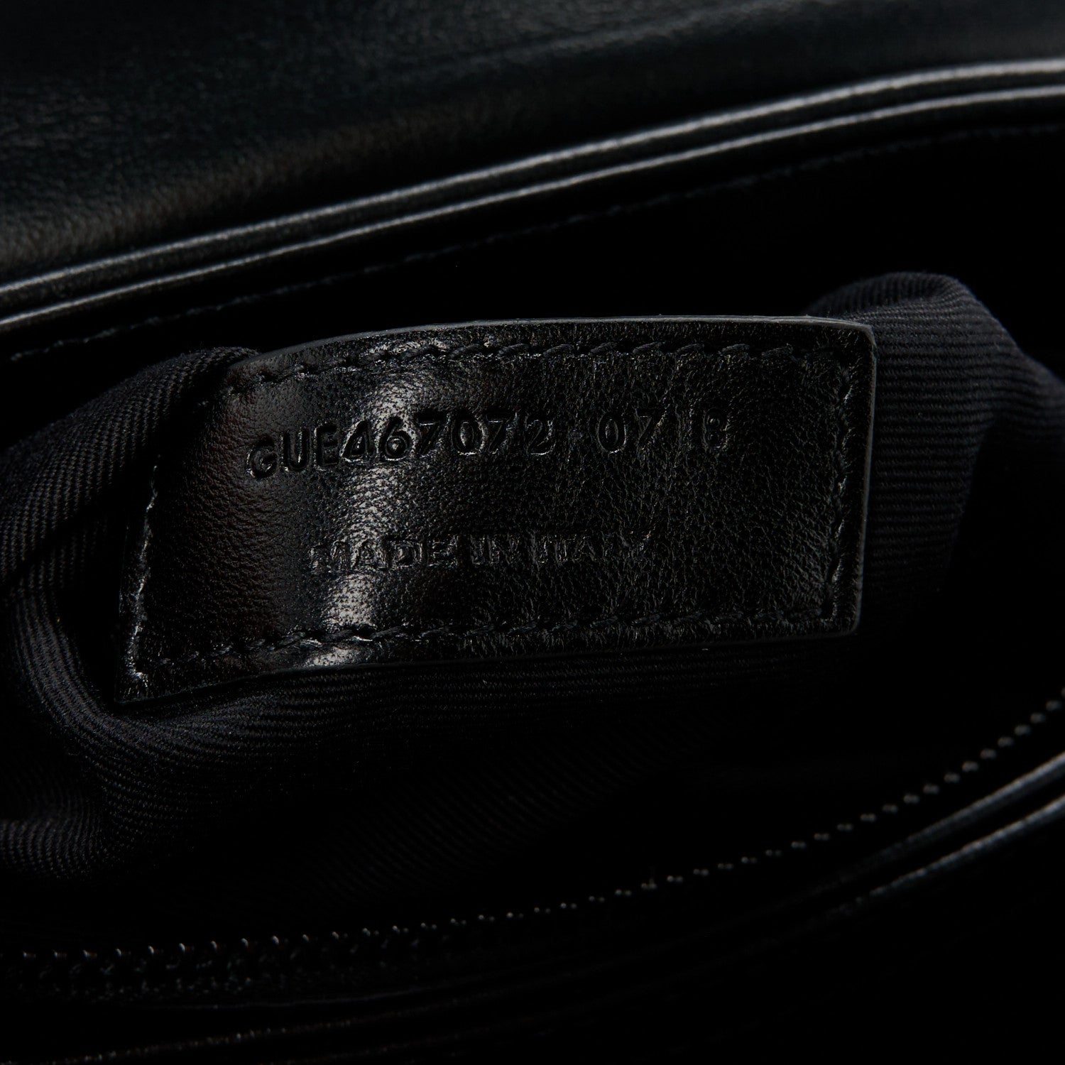 Saint Laurent Calfskin Y Quilted Monogram Monochrome Toy Loulou Crossbody Bag Black 8 of 11