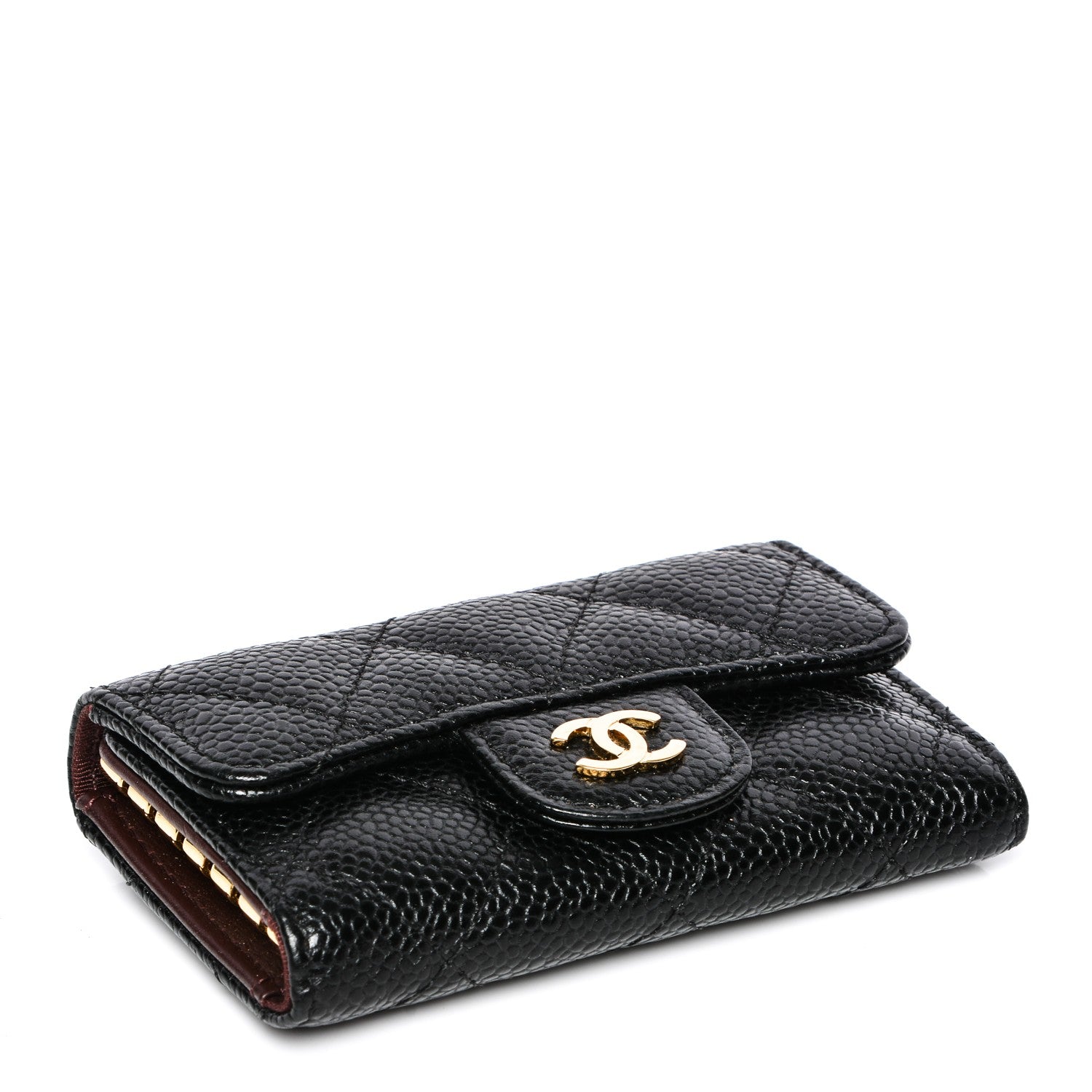 Chanel Caviar Quilted 6 Key Holder Black 4 of 8
