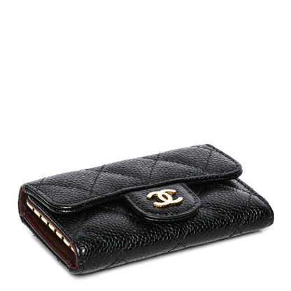 Chanel Caviar Quilted 6 Key Holder Black 4 of 8