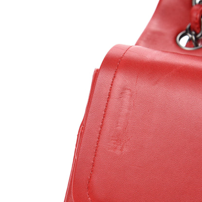 Chanel Lambskin Quilted Jumbo Double Flap Red 8 of 13