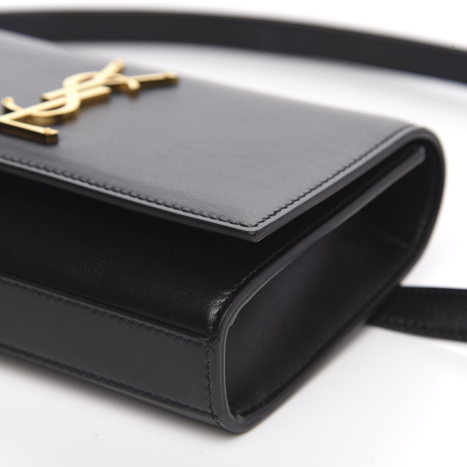Saint Laurent Smooth Calfskin Monogram Kate Belt Bag Black 8 of 8