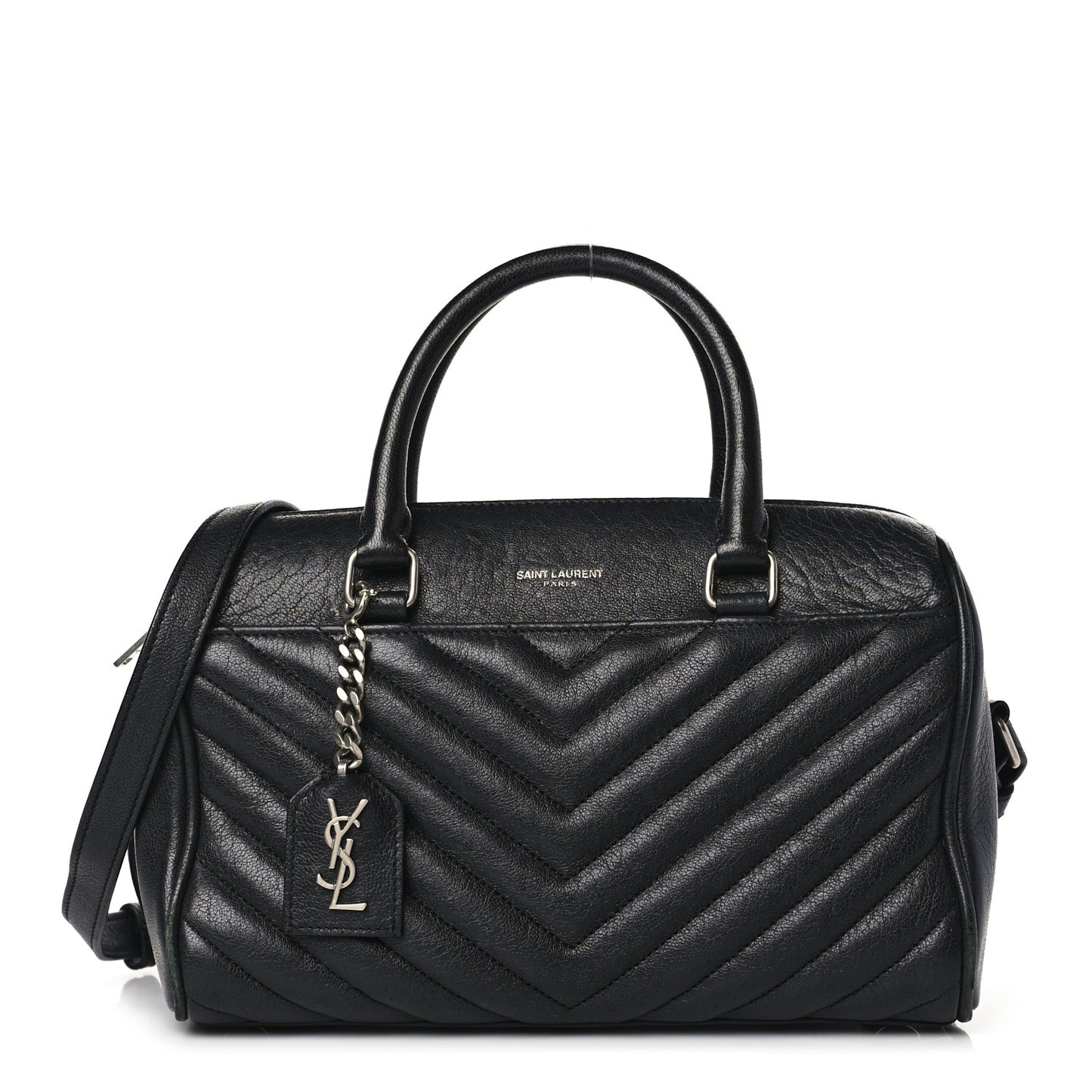 Sheepskin Matelasse Chevron Baby Duffle Black