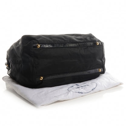 Prada Tessuto Chain Shoulder Bag Black 4 of 10