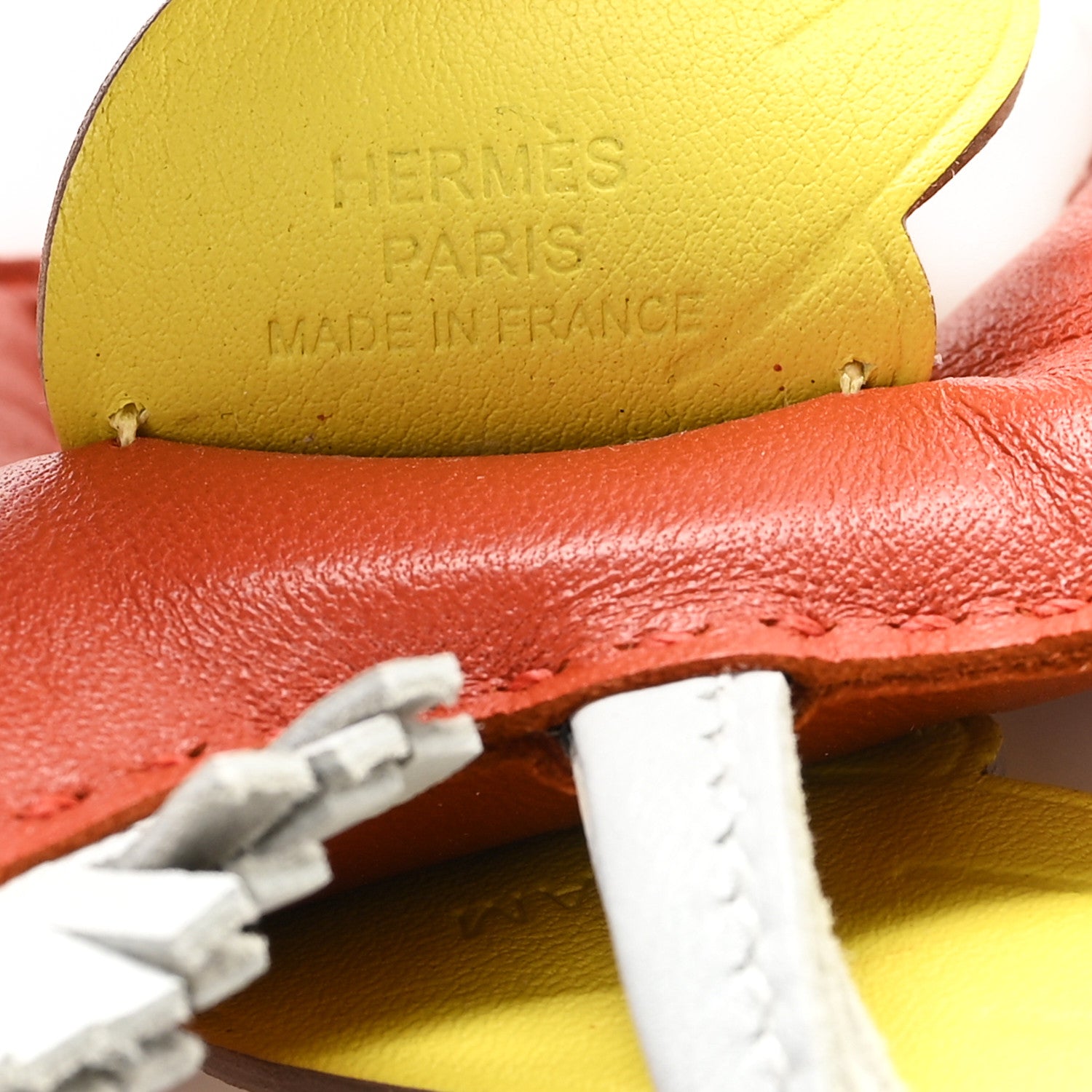 Hermes Milo Lambskin Grigri Rodeo Pegase Horse Bag Charm PM Cornaline Bleu Brume Lime 4 of 5