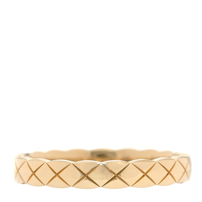Chanel 18K Yellow Gold Mini Coco Crush Ring 55 7.25 1 of 4