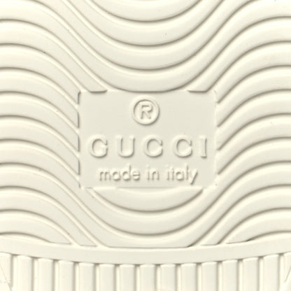 Gucci Calfskin Cat Embroidered Womens Ace Sneakers 38 White Green 7 of 9
