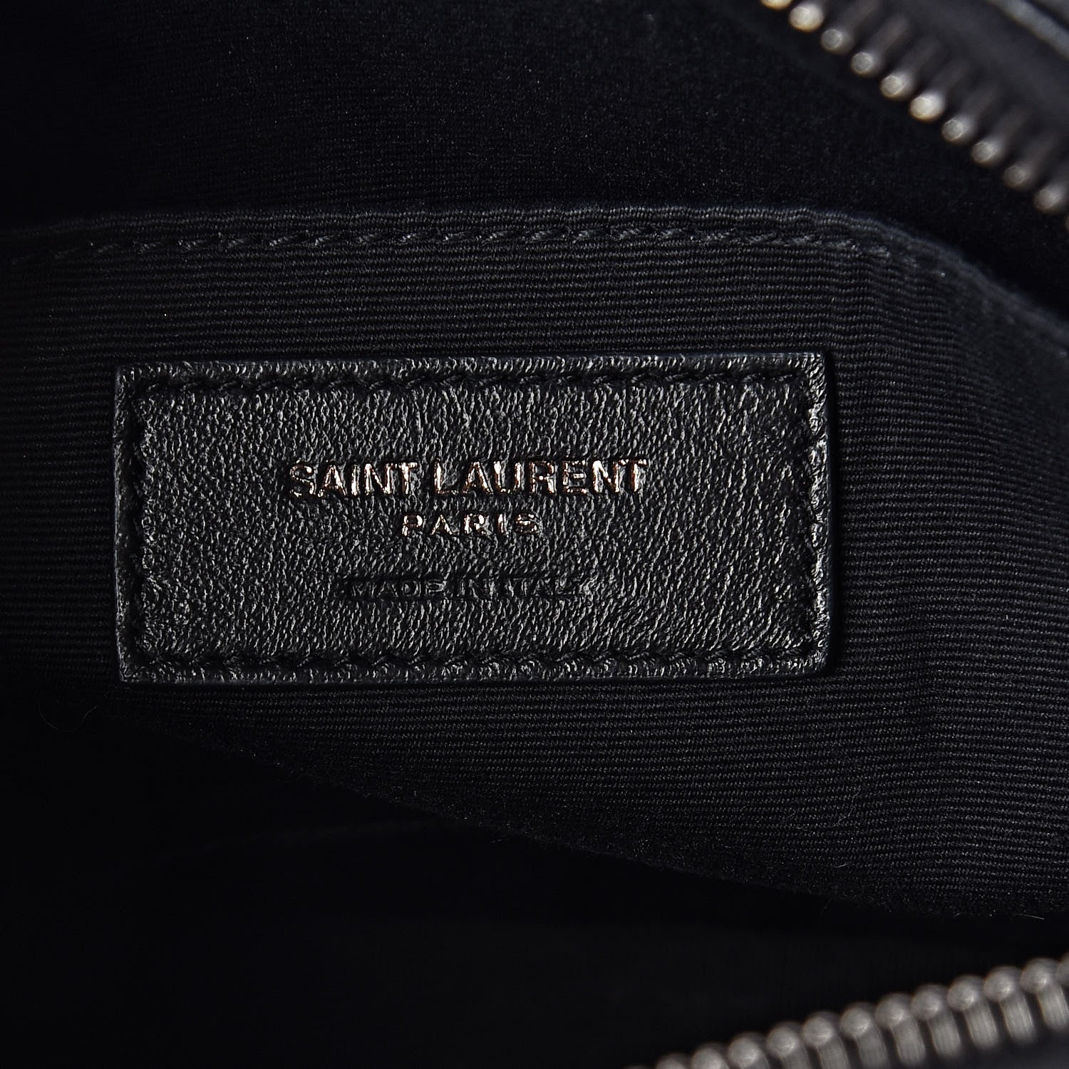 Saint Laurent Calfskin Matelasse Monogram Lou Camera Bag Black 6 of 9