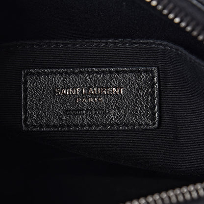 Saint Laurent Calfskin Matelasse Monogram Lou Camera Bag Black 6 of 9
