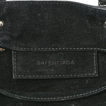 Balenciaga Baby Daim Suede Plate Hardware Papier A6 Zip Around Tote Black 6 of 12