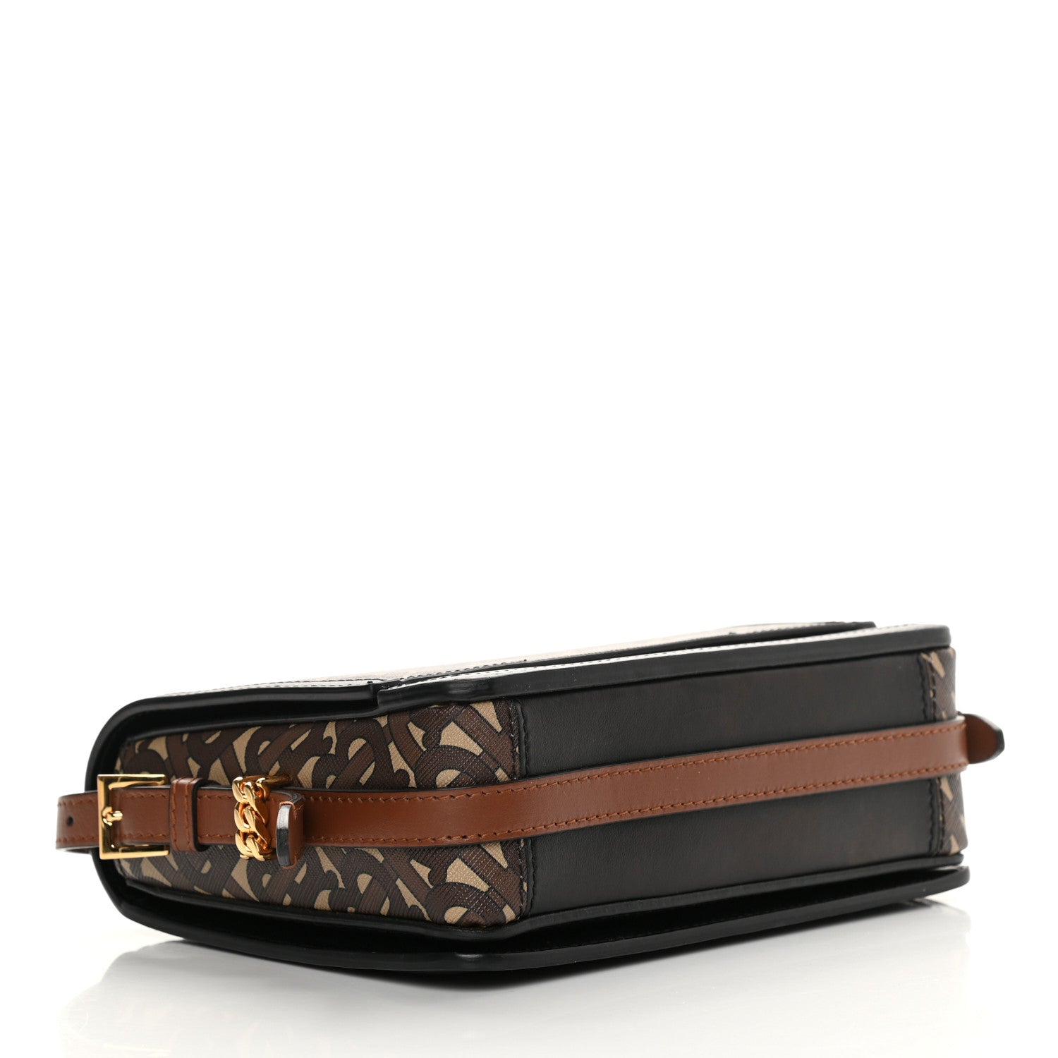 Burberry E-Canvas Monogram Small Grace Bag Bridle Brown 4 of 13