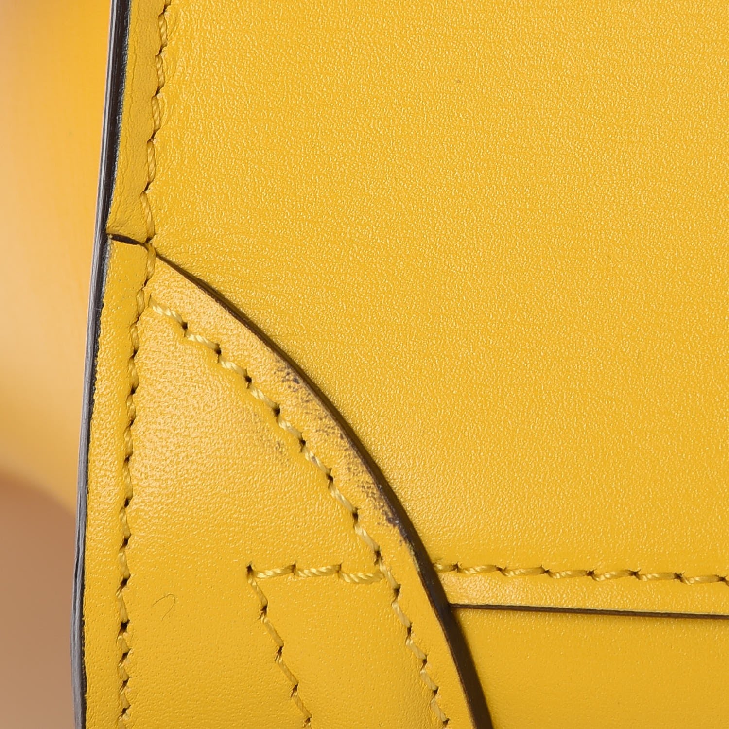 Celine Palmelato Calfskin Nano Luggage Sunflower 13 of 15