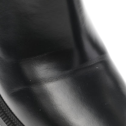 Gucci Calfskin Crystal GG Trip Chelsea Ankle Boots 40 Black 10 of 12