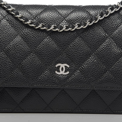 Chanel Caviar Quilted Wallet On Chain WOC Black 11 of 11