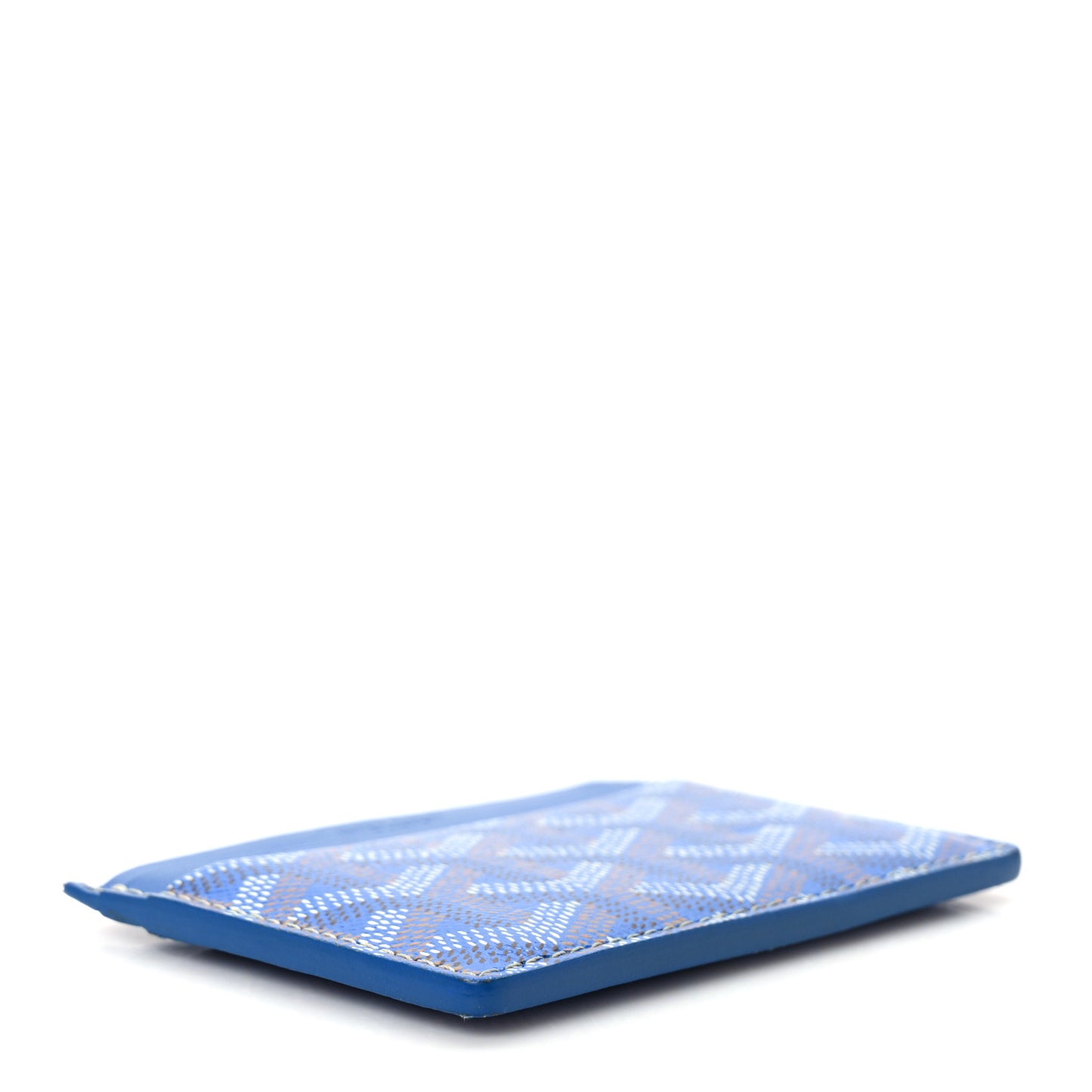 Goyardine Saint Sulpice Card Holder Sky Blue