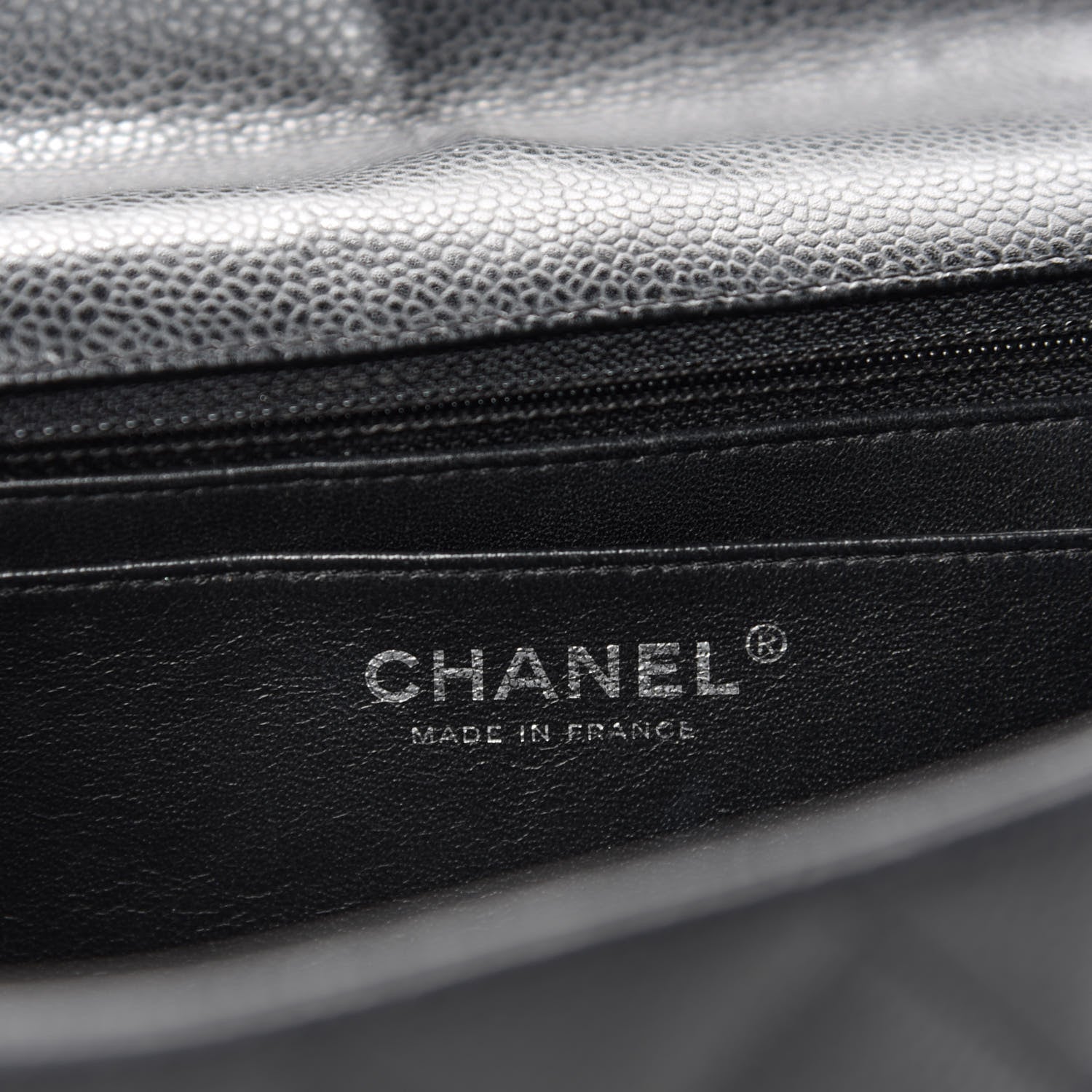 Chanel Caviar Quilted Jumbo Single Flap Black 9 of 11