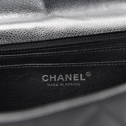 Chanel Caviar Quilted Jumbo Single Flap Black 9 of 11