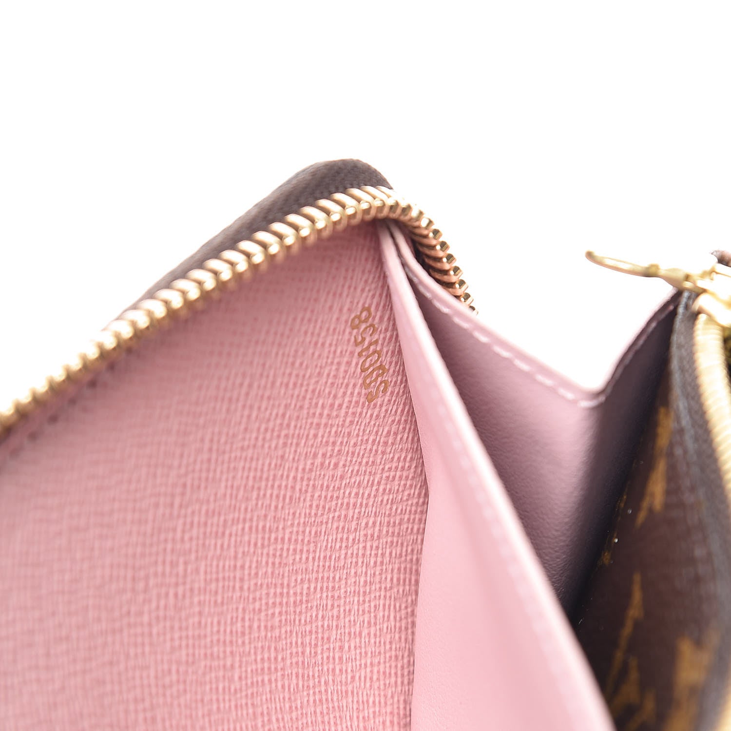 Louis Vuitton Monogram Clemence Wallet Rose Ballerine 7 of 9