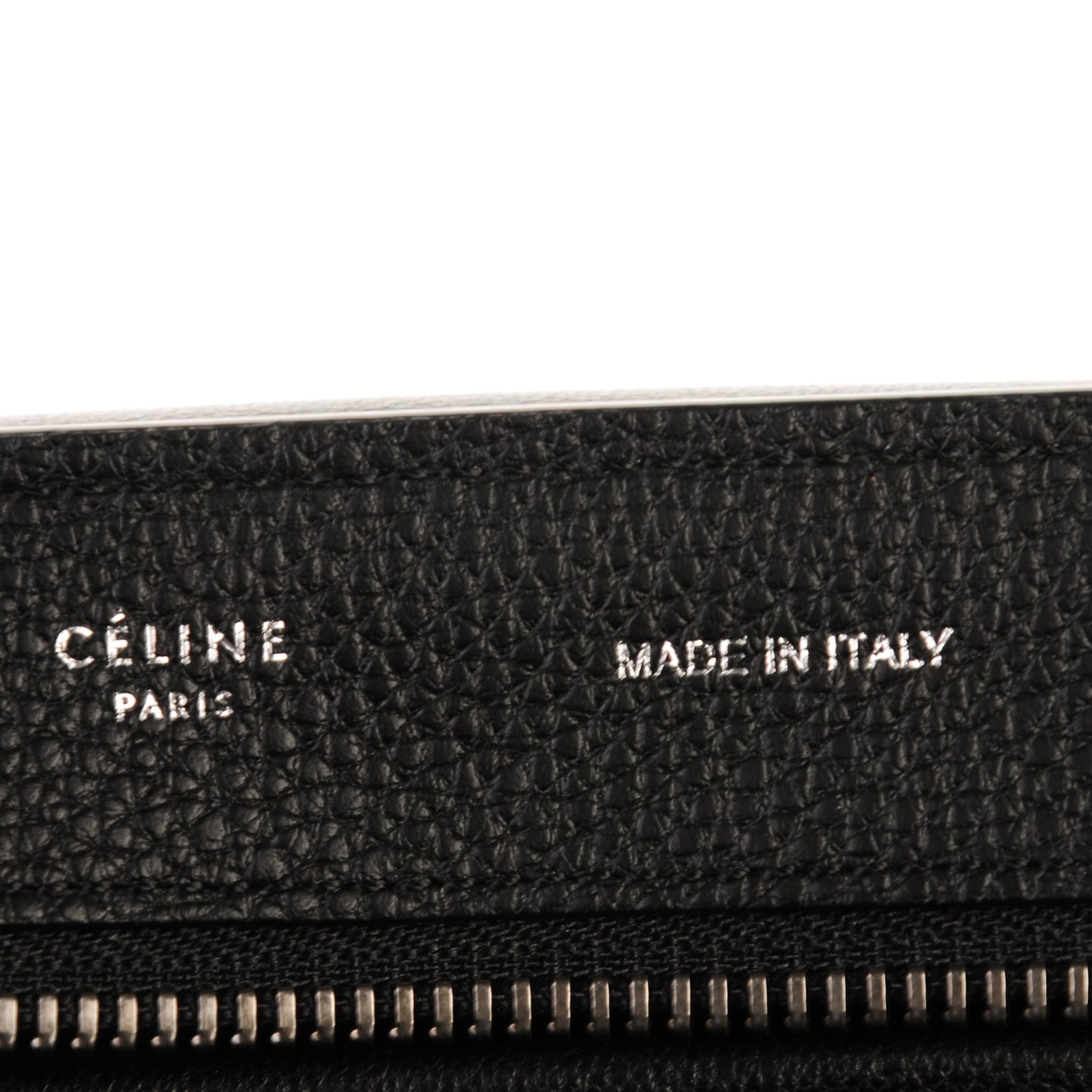 Drummed Calfskin Suede Medium Trapeze Black