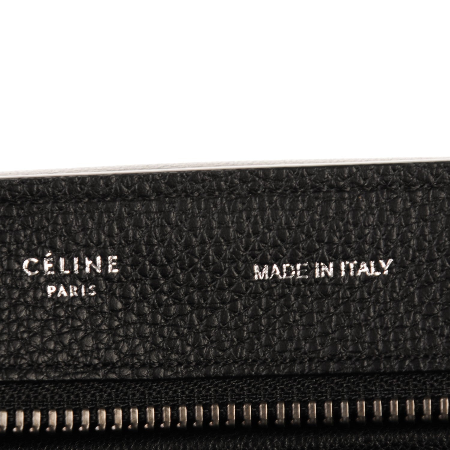 Celine Drummed Calfskin Suede Medium Trapeze Black 6 of 9