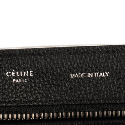 Celine Drummed Calfskin Suede Medium Trapeze Black 6 of 9